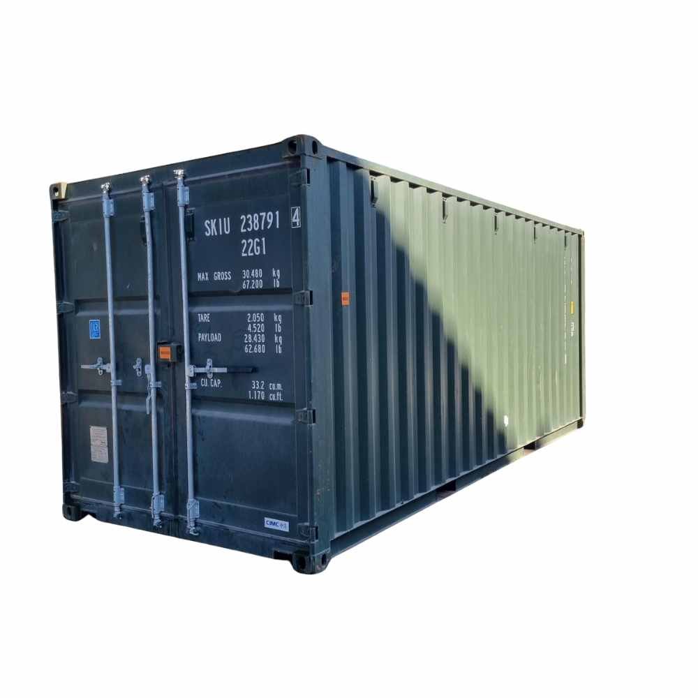 Container marittimo da 20 piedi x 8 piedi verde scuro