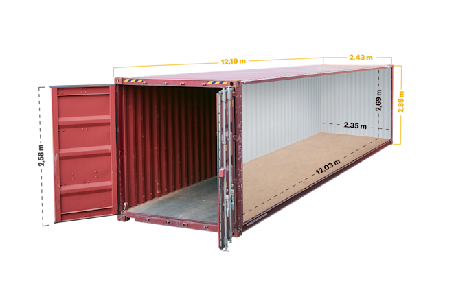 Contenitore standard 40 piedi – usato certificato CSC - immagine 5