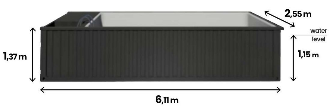 Piscina contenitore Premium 6,2 × 2,5 m - immagine 7