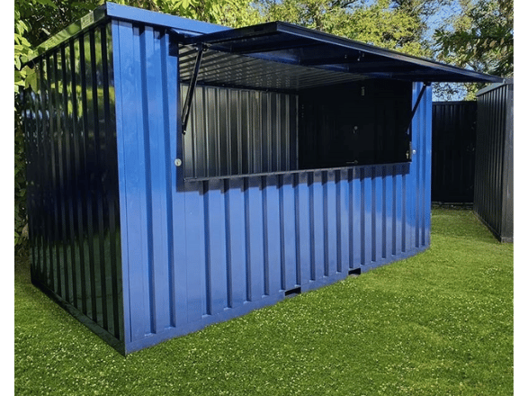 Contenitore Bar Démontable XL 4 x 2 m – Soluzione Modulare per Eventi